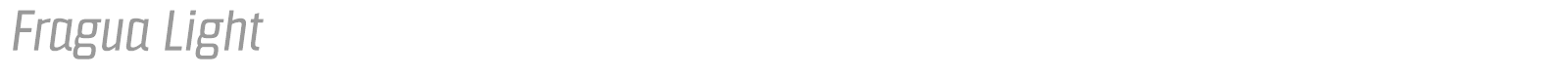 Fragua Light Italic font preview